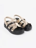 Classic platform sandals gold