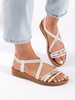 Comfort White Chunky Sole Sandals