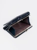 Women's Navy Faux Leather Wallet