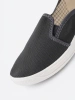 Simple Grey Slip-On Sneakers for Boys