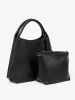 Elegant Black Bag with Cosmetic Pouch Inside