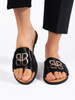 Chic Black Slide Sandals