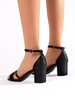 Chic Black Heeled Sandals
