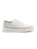 White Perforated Leather Sneakers by Sergio Leone