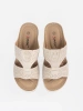 Light beige comfortable cut-out slides