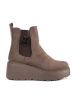 Brown suede Chelsea ankle boots