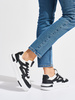 Chic Black and White Platform Sneakers