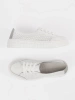 White Lace-up Cutout Sneakers Sergio Leone