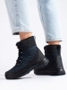 Lace-Up Navy Softshell Snow Boots