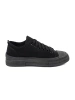 Comfortable black low-top sneakers