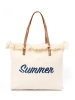 Beach bag with "Summer" print