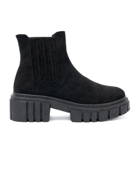 Stylish Black Ankle Boots with Platform