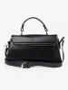 Black small shoulder bag with handle