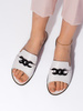 Chic White Slide Sandals