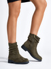 Deep Green Cowboy Ankle Boots