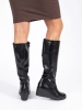 Black Wedge Boots