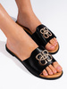 Chic Black Slide Sandals