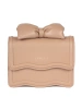 Charming Beige Bow Accent Mini Bag