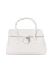 White shoulder bag with strap