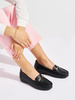 Black Loafers with Decorative Touch