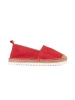 Red Leather Platform Espadrilles by T. Sokolski