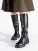 Stylish Black Riding Boots by Sergio Leone