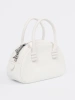 Torebka mała z paskiem biała
