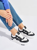 Chic Black and White Platform Sneakers