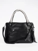 Black shoulder bag with charm