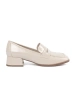 Women's light beige loafers