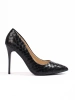 Stylish Black Heeled Pumps