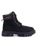 Trendy Black Hiking Boots