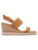 Charming Brown Wedge Sandals