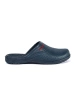 Klapki granatowe z pełnym noskiem