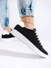 Black Suede Casual Sneakers