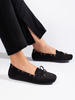 Soft Black Suede Loafers