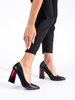 Black Block Heel Pumps