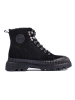 Black Platform Hiking Boots BIG STAR KK274522