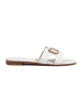 Elegant White Slip-On Sandals