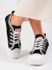 Black Shelovet Low-Top Sneakers