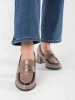 Taupe Heeled Loafers