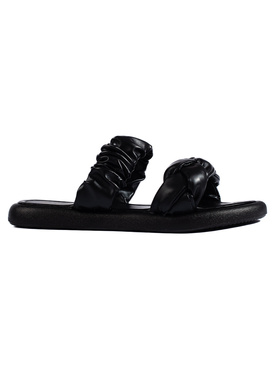 Chic Black Flat Slippers