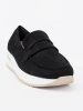 Black Suede Platform Loafers