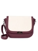 Burgundy Sherpa Satchel Bag