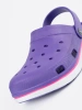 Fioletowe buty typu Crocs
