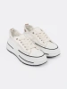 White Women's Platform Sneakers