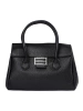 Black shoulder bag with strap