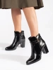 Sergio Leone Glossy Black Heeled Boots