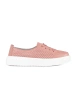 Pink lace-up perforated sneakers Sergio Leone