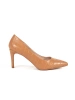 Caramel stiletto pumps